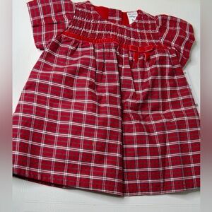 Carter's Red Plaid Kids Dress